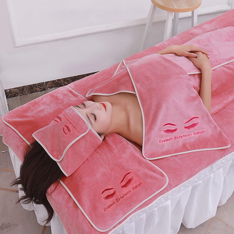 Wieder verwendbare Wimpern verlängerung Stirnband Wimpern Kissen Handtuch gepfropfte Wimpern Salon Haar kappen Spa Make-up-Tool Schönheits therapie Zubehör