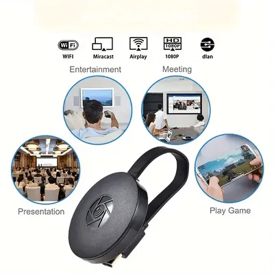 Mini Wireless Screen Projektor 1920x1080 Auflösung HDMI-Gerät Mobiltelefon mit TV-Monitor für iOS Android Windows verbunden