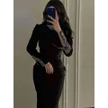 Sexy Roll kragen pullover lange Ärmel Diamanten Verband Kleid Frauen schwarz rot Perlen Kristall Bodycon Kleider Abend Party Club Kleider