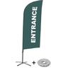 Beachflagset - Eingang - Englisch - Grau - Alu - Showdown Displays