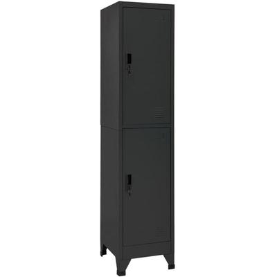 Schließfachschrank Anthrazit 38x45x180 cm Stahl Vidaxl Image