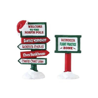 North Pole Signs Set of 2 Art.-Nr. 74325