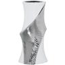 Weiß/Silber -Keramik -Vase 16x12x32Cmpour alle Stile, um zu Hause eine Note zu verleihen