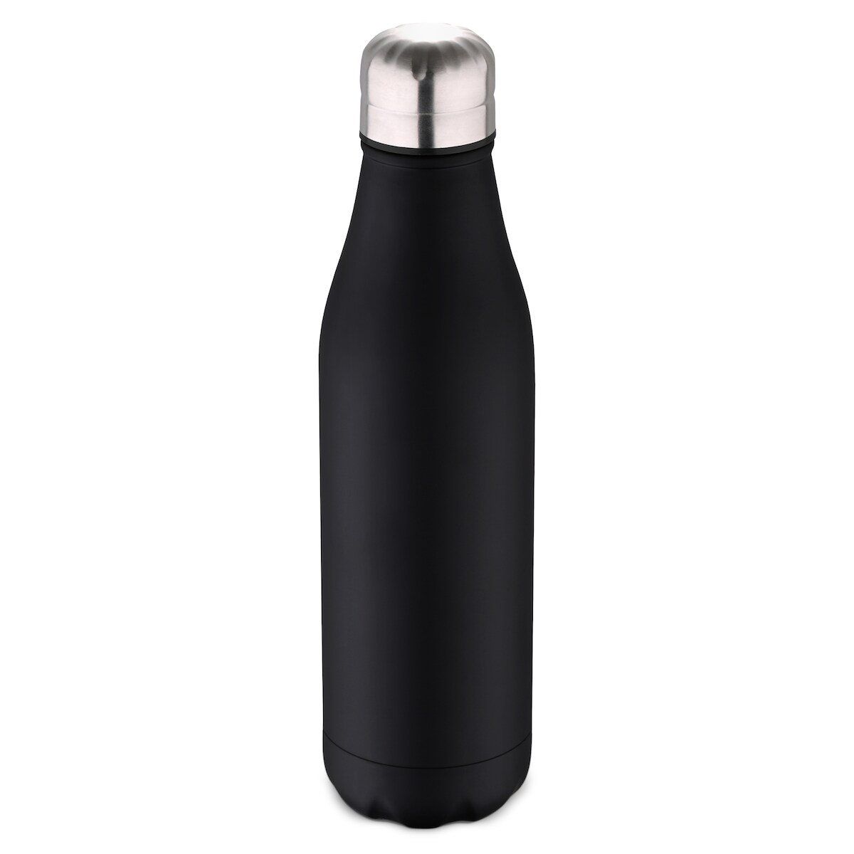 BERGNER - Edelstahl-Thermos-Cola-Flasche (500 ml) (schwarz, überall hingehen) Image
