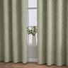 Cotton Linen Striped Curtain Fabric Sage Green Tufted Blackout Curtain For The Livingroom