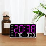 Clearance Deals of The Week! Bxaolu LED Digital Wall Clock â€“ Large Display Alarm Clock with Calendar Ideal for Living Room and Office Use