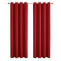 Rojia Blackout Curtains 51 Inch Length 2 Panels Set Thermal Insulated Long Curtains& Drapes 2 Burg Room Darkening Grommet Grey Curtains for Living Room Bedroom Window W39 x L51 Inch