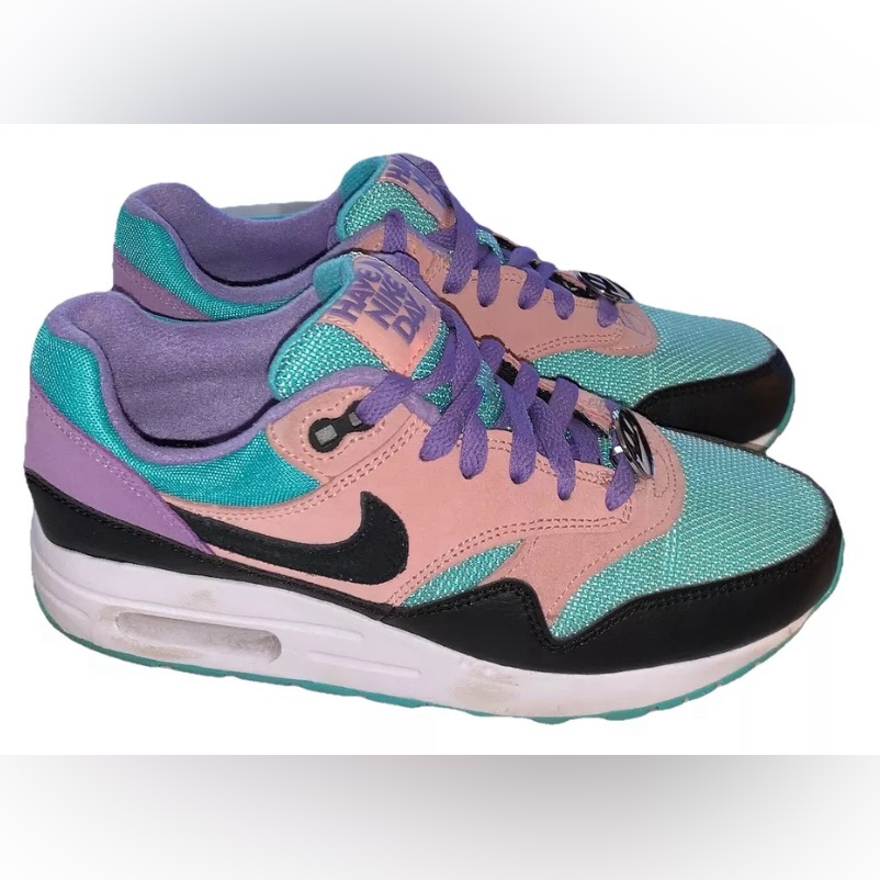 Nike Shoes | Limited Edition Nike Air Max Have A Nike Day Smiley Face Sz 6 Wmns/4.5y (S291) | Color: Blue/Pink | Size: 6
