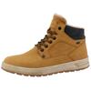 Winterboots TOM TAILOR, Herren, Gr. 46, braun (camel), Lederimitat, Textil, unifarben mit Farbeinsatz, casual, Schuhe, Plateau, Schnürboots, High Top-Sneaker mit Innenreißverschluss