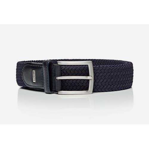 Flechtgürtel MONTI Gr. 110, blau (marineblau) Damen Gürtel 3,5 cm breit, Elastischer Flechtgürtel, Casual-Business-Sportiv