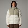 Steppjacke THE NORTH FACE "Saikuru", Damen, Gr. XS, weiß (weiß dune, clay grau), Softshell, Obermaterial: 100% Polyester. Wattierung: 100% Polyester, colorblocking, sportlich, hoch geschlossener Ausschnitt, Langarm eingesetzt eingefasste Kante,...