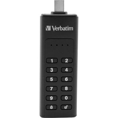 VERBATIM USB-Stick "Keypad Secure 64GB" USB-Sticks Gr. 64 GB GB, schwarz