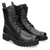 Schnürboots PANAMA JACK "Frisia", Damen, Gr. 40, schwarz, Nappaleder, klassisch, Schuhe, Schnürboots, Stiefelette, Blockabsatz, mit Warmfutter