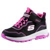 Sneaker SKECHERS "STORM BLAZER", Kinder, Gr. 32, bunt (schwarz, pink, hellblau), Lederimitat, Textil, kontrastfarbene Details, sportlich, Schuhe, Trekking Schuh, Freizeitschuh, Kindergartenschuh mit Tex-Membrane