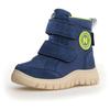 Winterstiefel NATURINO "GEMINAE 3 VL Weite: schmal", Kinder, Gr. 31, blau, Veloursleder, Textil, kontrastfarbene Details, casual, Schuhe, Snowboots mit Warmfutter, Größenschablone zum Download