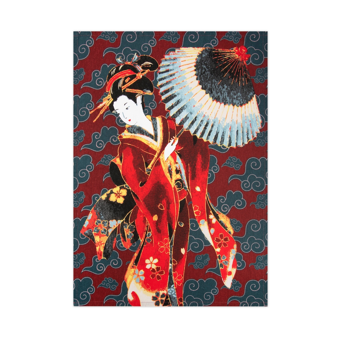 Excelsa Geschirrtuch Kimono Baumwolle 50X70 Cm Bunt Image