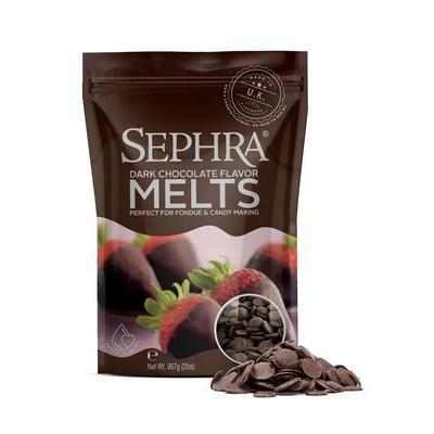 Sephra 20007 Dark Chocolate Melts, Fountain Ready, 2 lb Bag