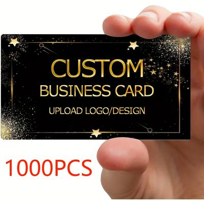 TEMU Custom Business Cards - Personalize With Your Logo, Qr Code, And Image - Pvc Material - Crawell Brand Image