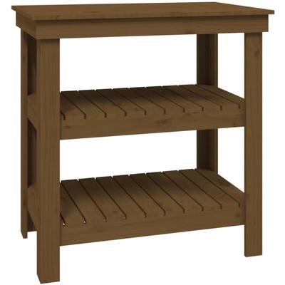 Vidaxl - Werkbank Honigbraun 78,5x50x80 cm Massivholz Kiefer Image