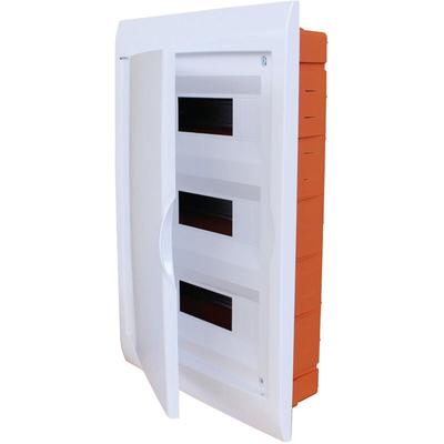 Unterputz schaltschrank 36 module mit weißer rahmen und weißer tür 335x510x80mm IP40 Faeg FG14636 Image