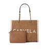 Carvela Womens Frame Fur Tote Bag - Tan Fabric - One Size | Carvela Sale | Discount Designer Brands