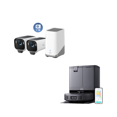 eufy X10 Pro Omni + eufyCam S3 Pro 2-Kamera-Set + 1TB