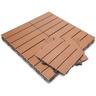 Dalles de terrasse en bois composite wpc lot de 33 Dalles de Jardin Piscine Dalle Clipsable pour