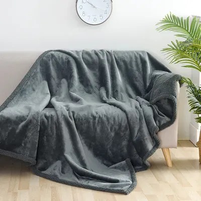 145 × 216CM Furry Solid Color Blanket For Warm Comfortable Winter Romantic Couple Waterproof Blanket Thick Large-Sized Blanket