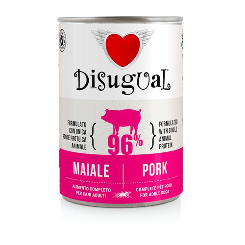 6x400g Disugual Adult Schwein Hundefutter nass