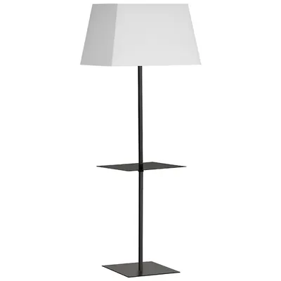 Dainolite Gretchen Square Base Floor Lamp Lamp With Shelf