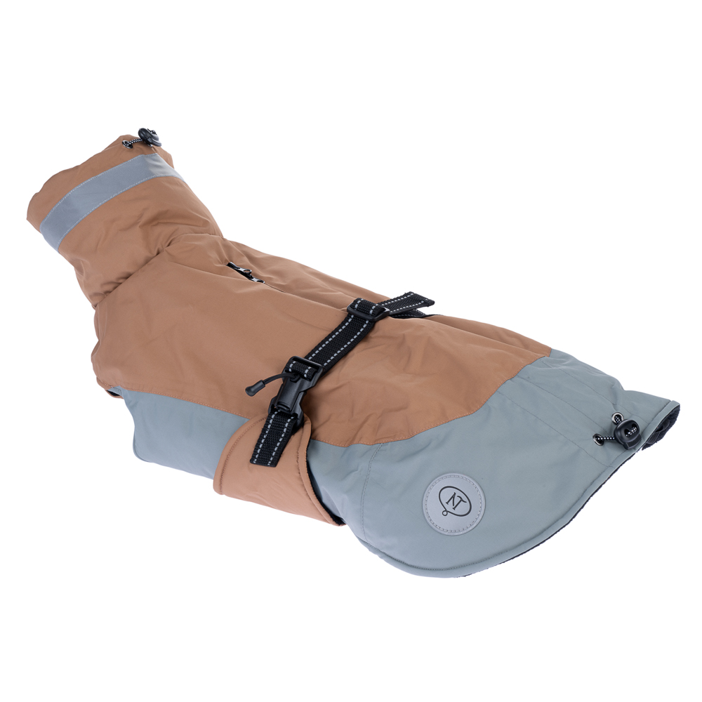 Manteau Nomad Tales Bloom Warm Taupe pour chien - longueur du dos : environ 50 cm