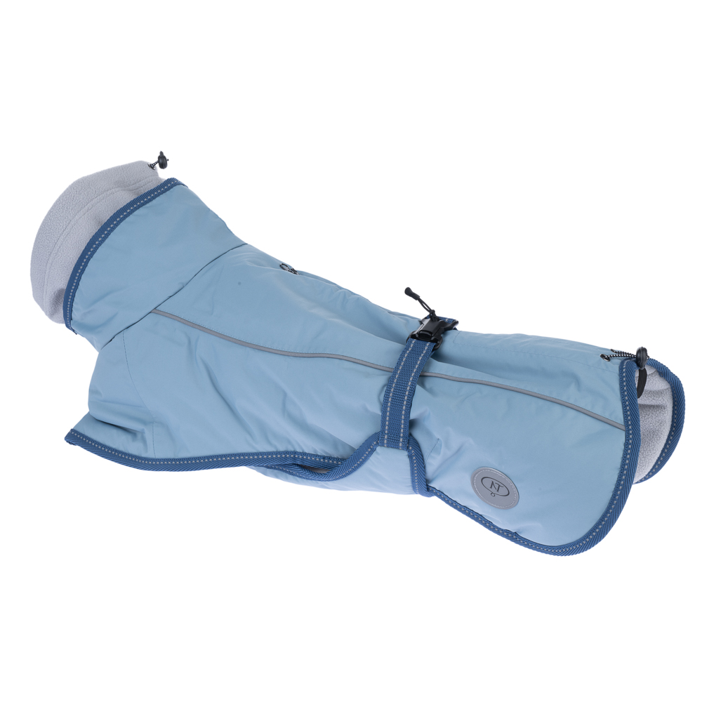 Manteau Nomad Tales Bloom Airy Blue pour chien - longueur de dos : environ 60 cm