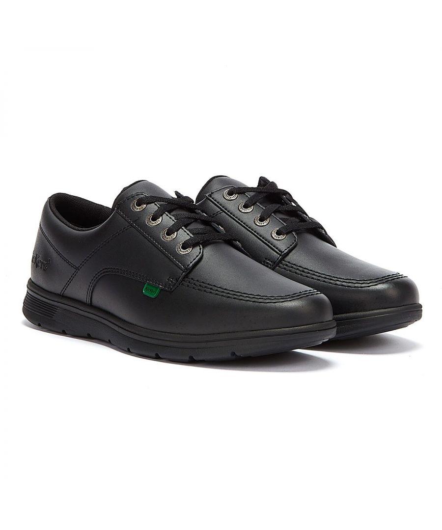 Kickers Kelland Lace Lo Schwarz Leder Schuhe