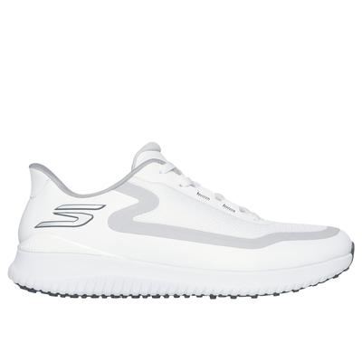 Skechers Men's Slip-ins: GO GOLF Flight Shoes | Size 8.0 | White/Gray | Synthetic/Textile