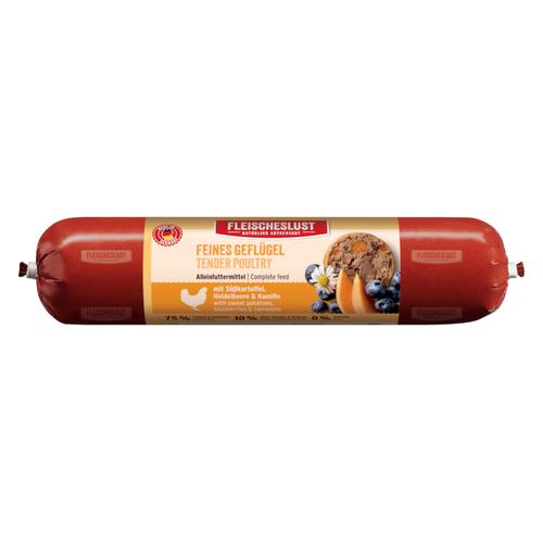 8x400g Feines Geflügel mit Süßkartoffel, Heidelbeere & Kamille Hundefutter nass