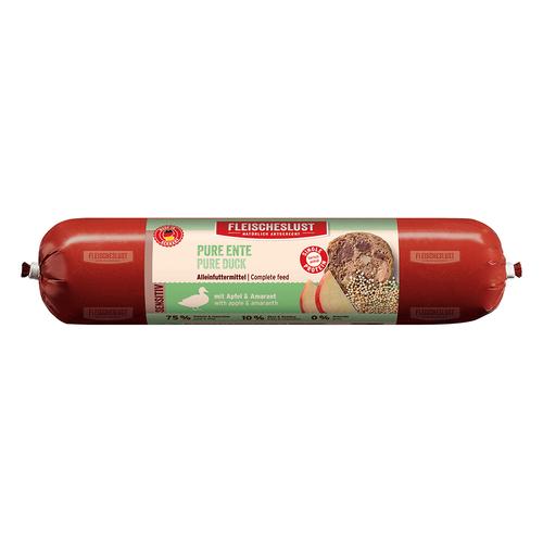 6x800g Pure Ente mit Apfel & Amaranth Fleischeslust Nassfutter für Hunde