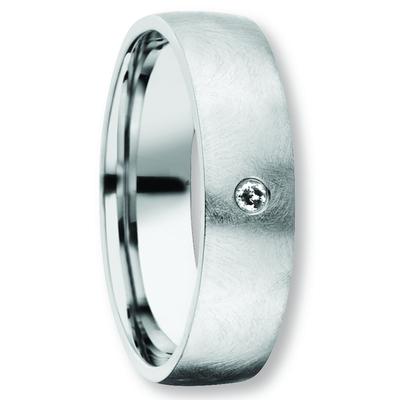 Diamantring ONE ELEMENT Gr. 53, silber, Fingerringe, Damen, 53, Silber 925 (Sterlingsilber), Damen Silber Schmuck Freund