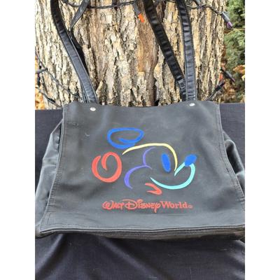 Disney Bags | Disney World Mickey Mouse Tote Black | Color: Black | Size: Os