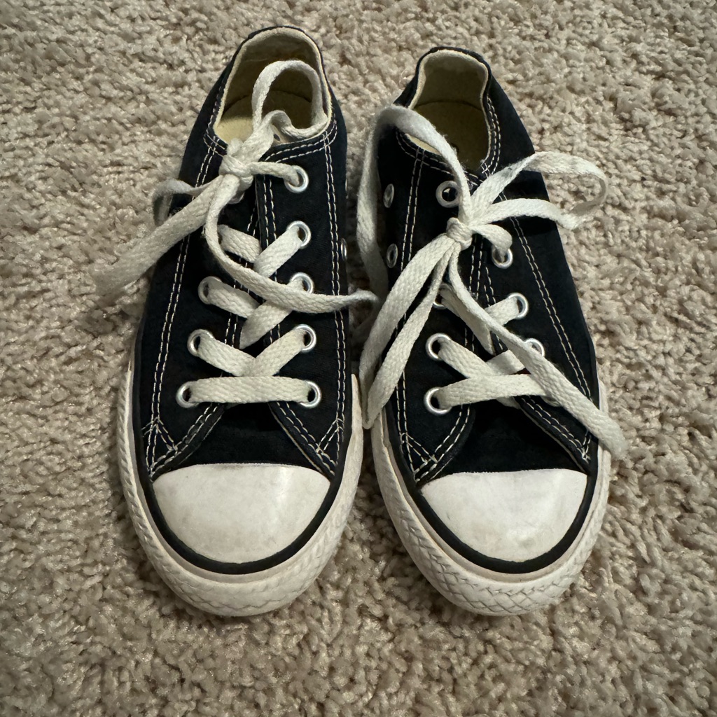 Converse Shoes | Kids Good Work Condition Black Converse | Color: Black | Size: 11b