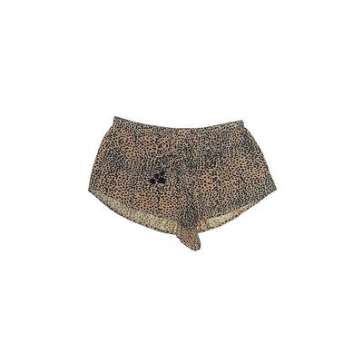 Shorts: Gold Animal Print Bottoms - Women's Size Small Petite