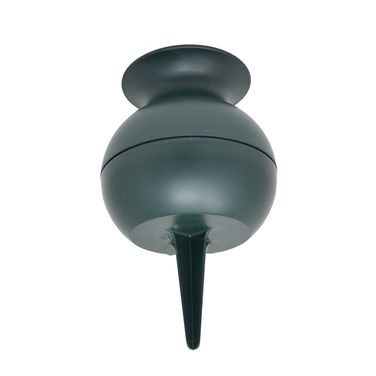 Wibo Grabvase mit Stecker bauchig 22 cm rund dunkelgrün rund wetterfest Image