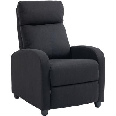 Homcom - Relaxsessel Fernsehsessel mit Liegefunktion, Leinenoptik, Gepolstert TV-Sessel mit Image