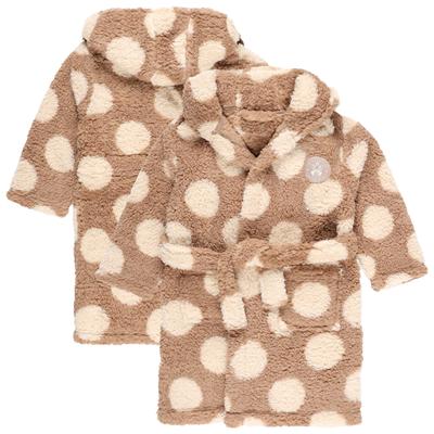 Hibernian Fleece-Bademantel mit gepunkteter Kapuze – Beige – Mädchen Image