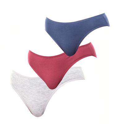 Kisses&love Pack of 3 KL10000 Womens Cotton Panties - Multicolour - Size Small/medium | Kisses&love Sale | Discount Designer Brands