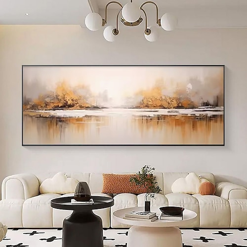 handgemachtes Ölgemälde auf Leinwand, Wandkunst, Dekoration, modern, abstrakt, für die Inneneinrichtung, gerollt, rahmenlos, ungedehntes Gemälde Image