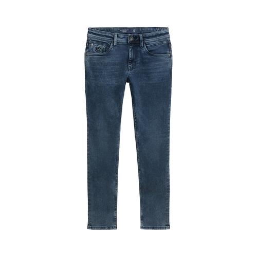 TOM TAILOR Herren Troy Slim Jeans, blau, Uni, Gr. 32/32