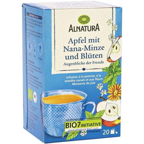 Bio Apfeltee mit Nana-Minze und Blüten - 20 Beutel, Alnatura