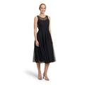 Cocktailkleid VERA MONT "Vera Mont Damen Cocktailkleid figurbetont", Damen, Gr. 42, Normalgrößen, schwarz, Tüll, Obermaterial: 100% Polyester. Futter: 100% Polyester., festlich, Basic schmal kurz, Rundhals, ohne Ärmel, Kleider, Nahtführung