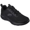 Sneaker SKECHERS "SUMMITS-TORRE", Herren, Gr. 42, schwarz (schwarz uni), Textil, casual, Schuhe, Freizeitschuh, Trainingsschuh, Schnürschuh mit Memory Foam, Topseller