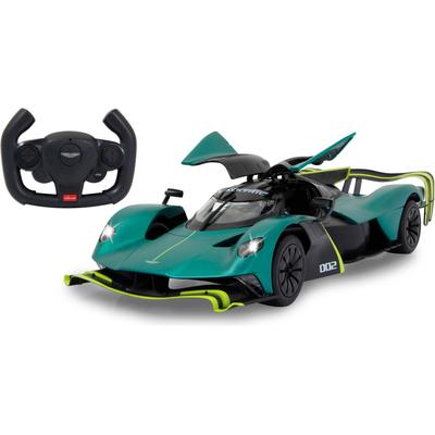 RC-Auto JAMARA "Aston Martin Valkyrie AMR Pro, dunkelgrün, 2,4GHz, Tür manuell" Fernlenkfahrzeuge grün (dunkelgrün) Kinder mit LED Beleuchtung